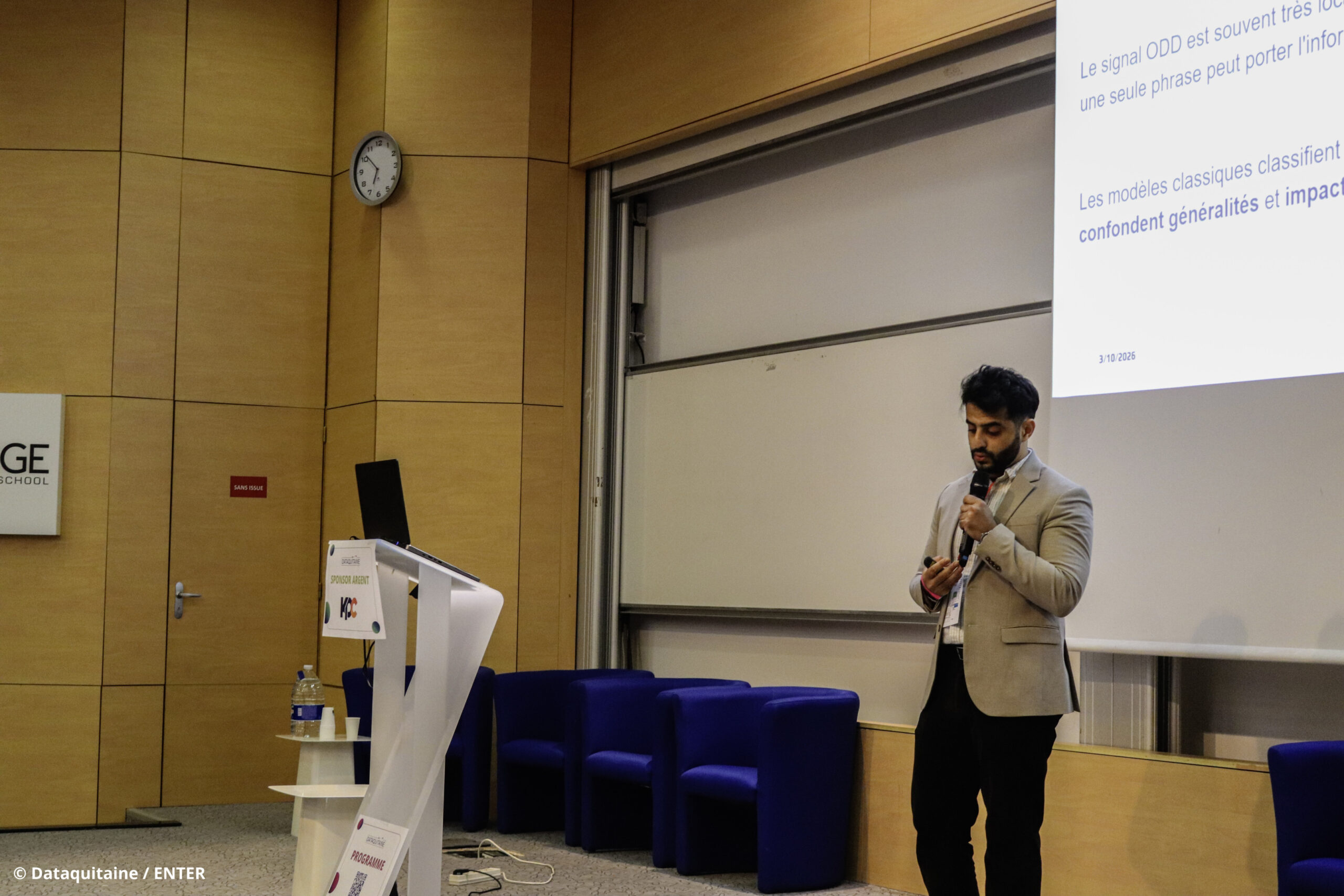 Our crew member Cherif was at Dataquitaine to present our BERT solution.